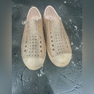 Native Shoes Glittery Gold Women's Sneakers